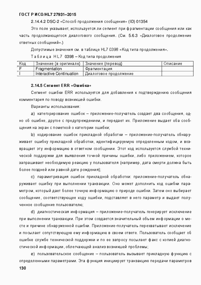 Страница 136 ГОСТ Р ИСО/HL7 27931-2015