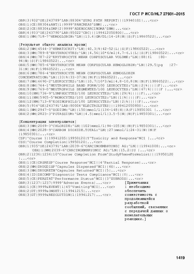 Страница 1425 ГОСТ Р ИСО/HL7 27931-2015