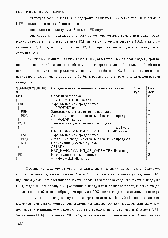 Страница 1436 ГОСТ Р ИСО/HL7 27931-2015