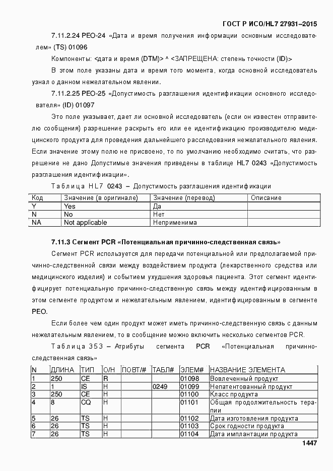 Страница 1453 ГОСТ Р ИСО/HL7 27931-2015