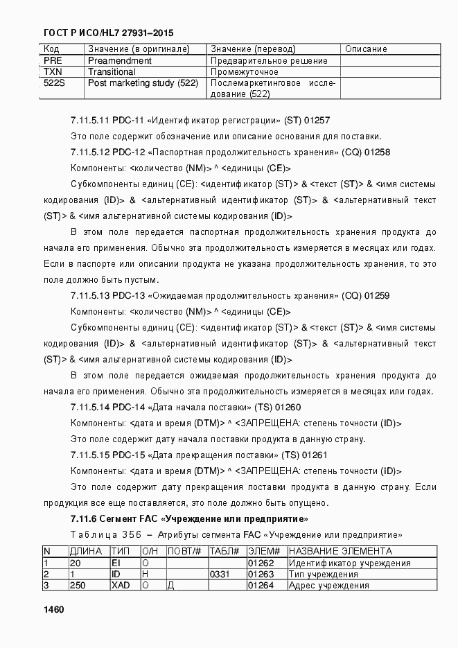 Страница 1466 ГОСТ Р ИСО/HL7 27931-2015