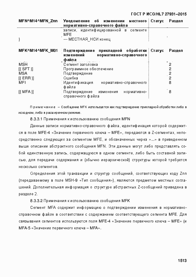 Страница 1519 ГОСТ Р ИСО/HL7 27931-2015