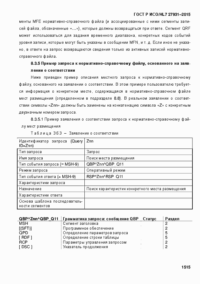 Страница 1521 ГОСТ Р ИСО/HL7 27931-2015