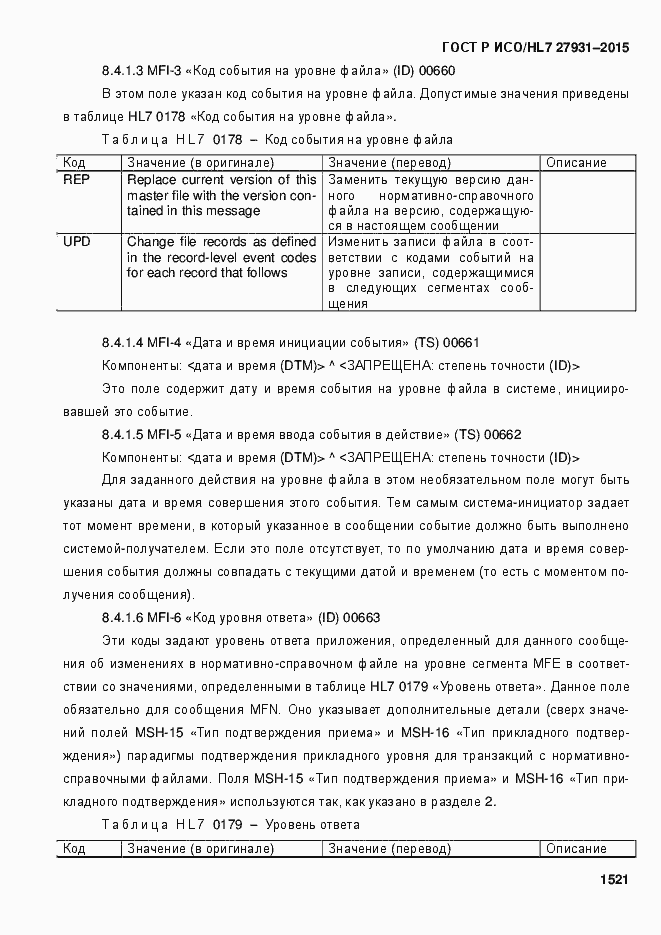 Страница 1527 ГОСТ Р ИСО/HL7 27931-2015
