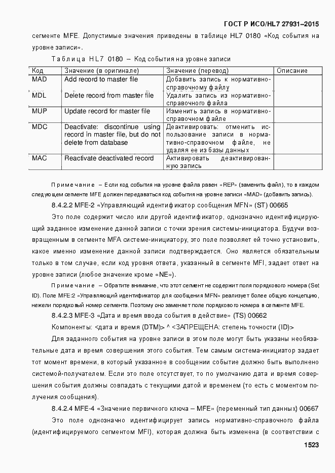 Страница 1529 ГОСТ Р ИСО/HL7 27931-2015