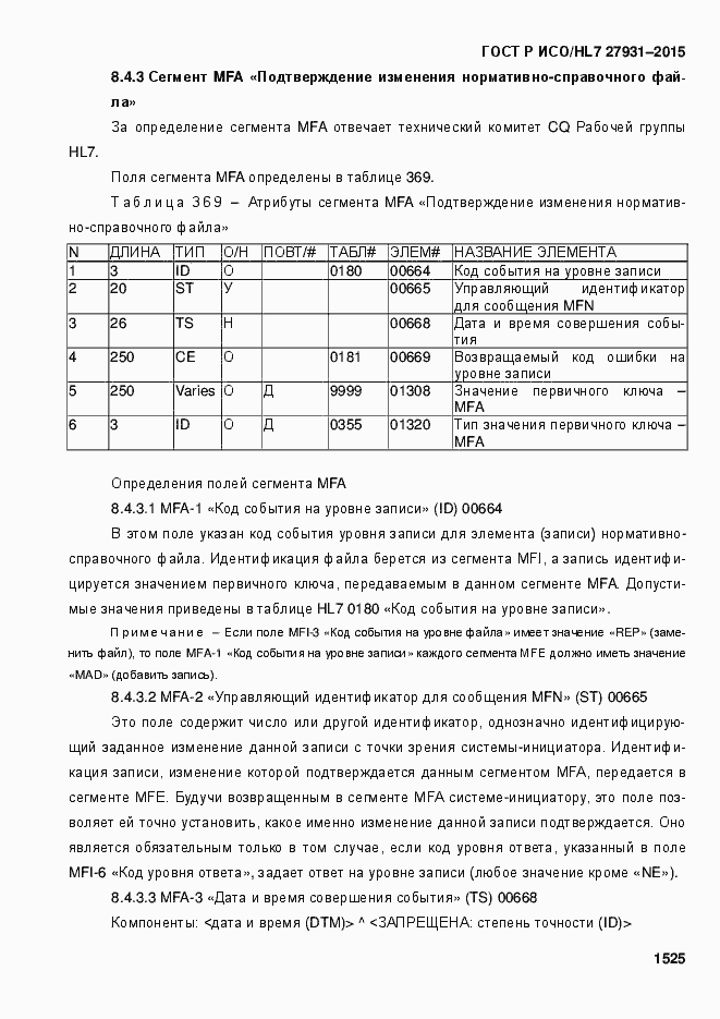 Страница 1531 ГОСТ Р ИСО/HL7 27931-2015