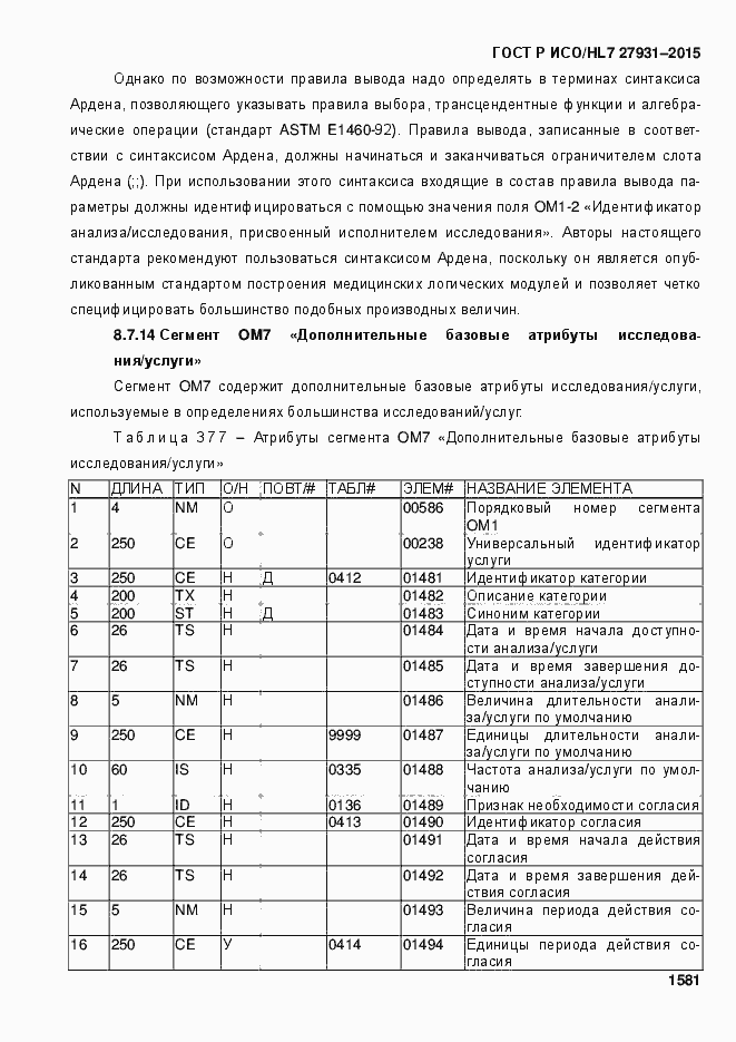 Страница 1587 ГОСТ Р ИСО/HL7 27931-2015