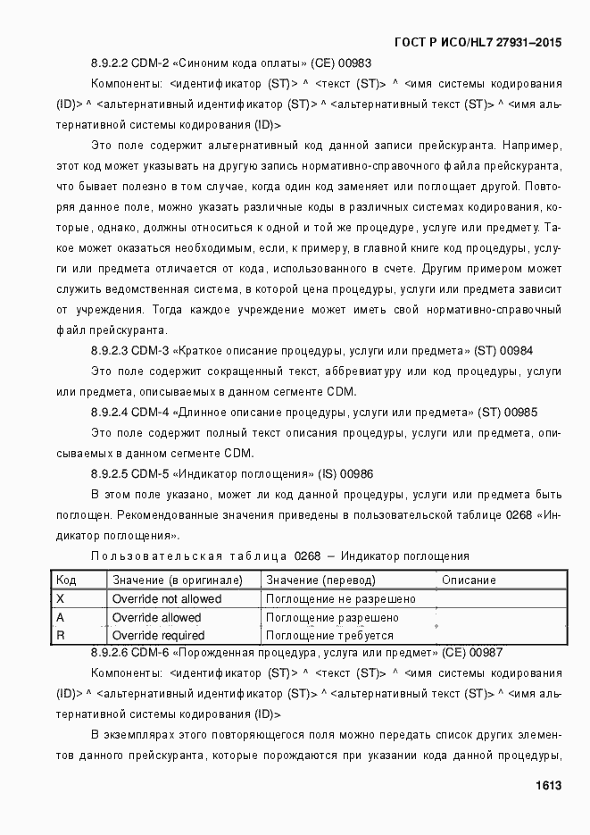 Страница 1619 ГОСТ Р ИСО/HL7 27931-2015