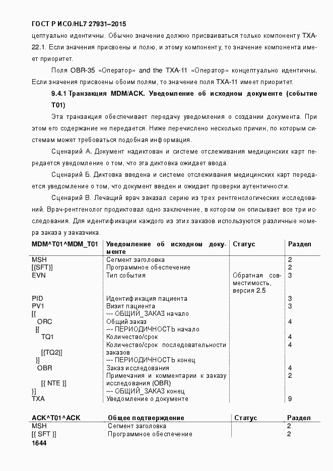 Страница 1650 ГОСТ Р ИСО/HL7 27931-2015