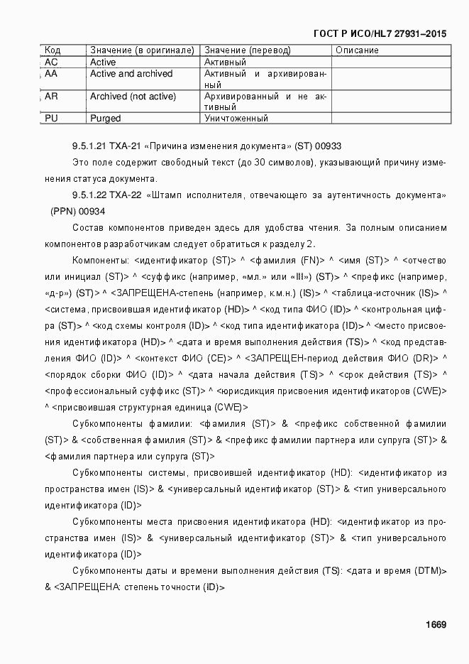 Страница 1675 ГОСТ Р ИСО/HL7 27931-2015