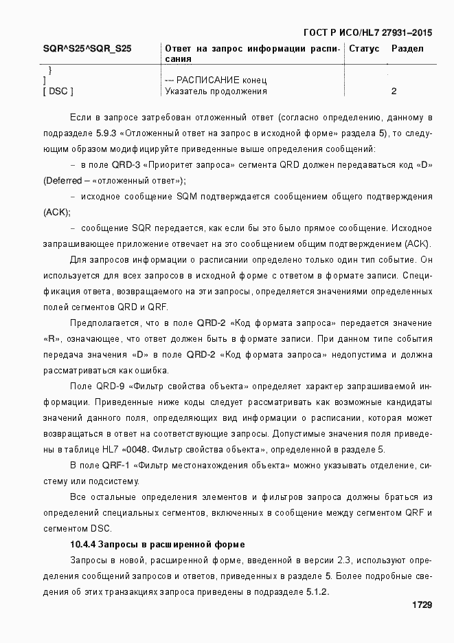 Страница 1735 ГОСТ Р ИСО/HL7 27931-2015