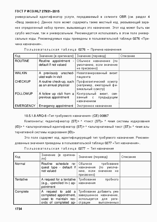Страница 1740 ГОСТ Р ИСО/HL7 27931-2015