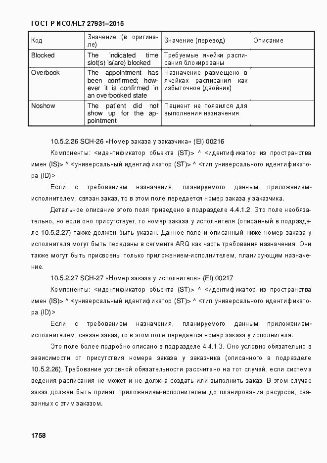 Страница 1764 ГОСТ Р ИСО/HL7 27931-2015