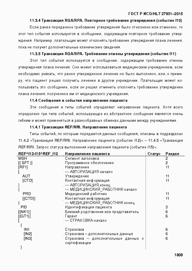 Страница 1815 ГОСТ Р ИСО/HL7 27931-2015