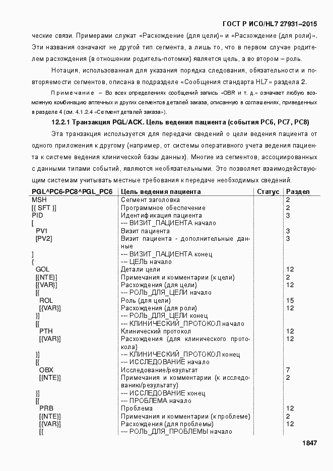 Страница 1853 ГОСТ Р ИСО/HL7 27931-2015