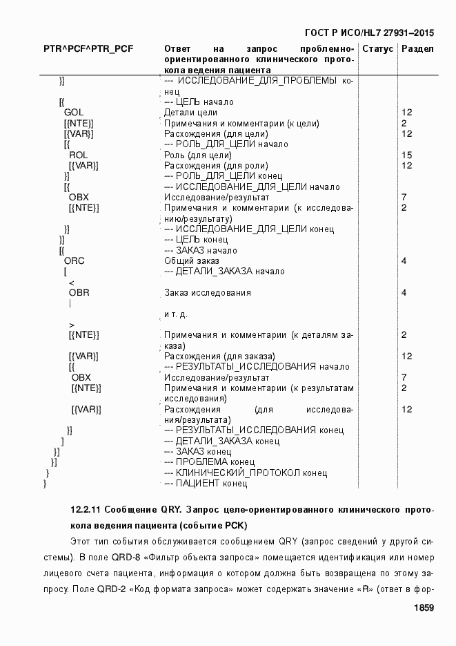 Страница 1865 ГОСТ Р ИСО/HL7 27931-2015