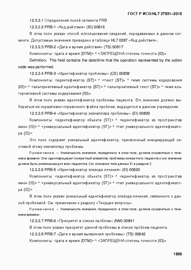 Страница 1875 ГОСТ Р ИСО/HL7 27931-2015