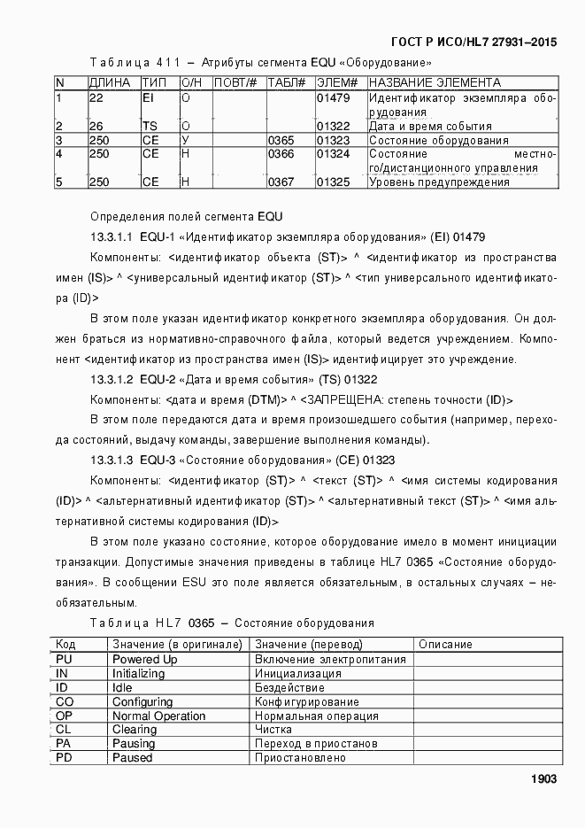 Страница 1909 ГОСТ Р ИСО/HL7 27931-2015