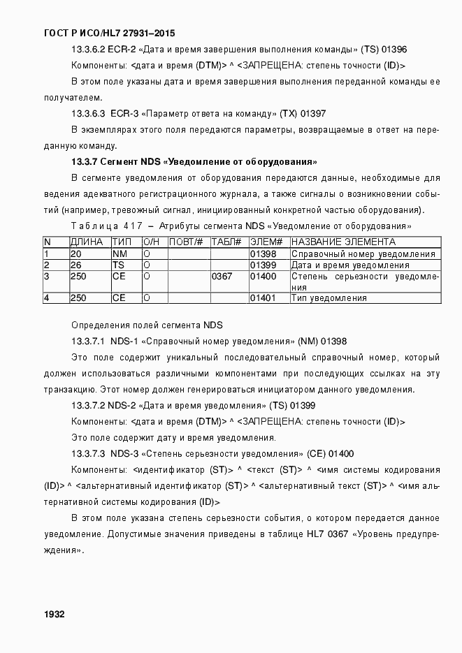 Страница 1938 ГОСТ Р ИСО/HL7 27931-2015