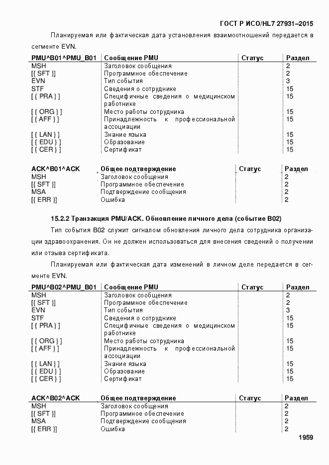 Страница 1965 ГОСТ Р ИСО/HL7 27931-2015