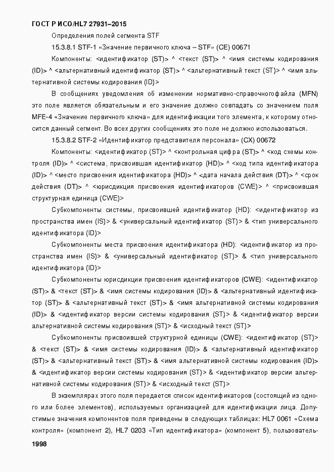 Страница 2004 ГОСТ Р ИСО/HL7 27931-2015