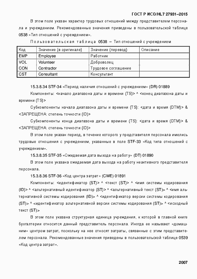 Страница 2013 ГОСТ Р ИСО/HL7 27931-2015