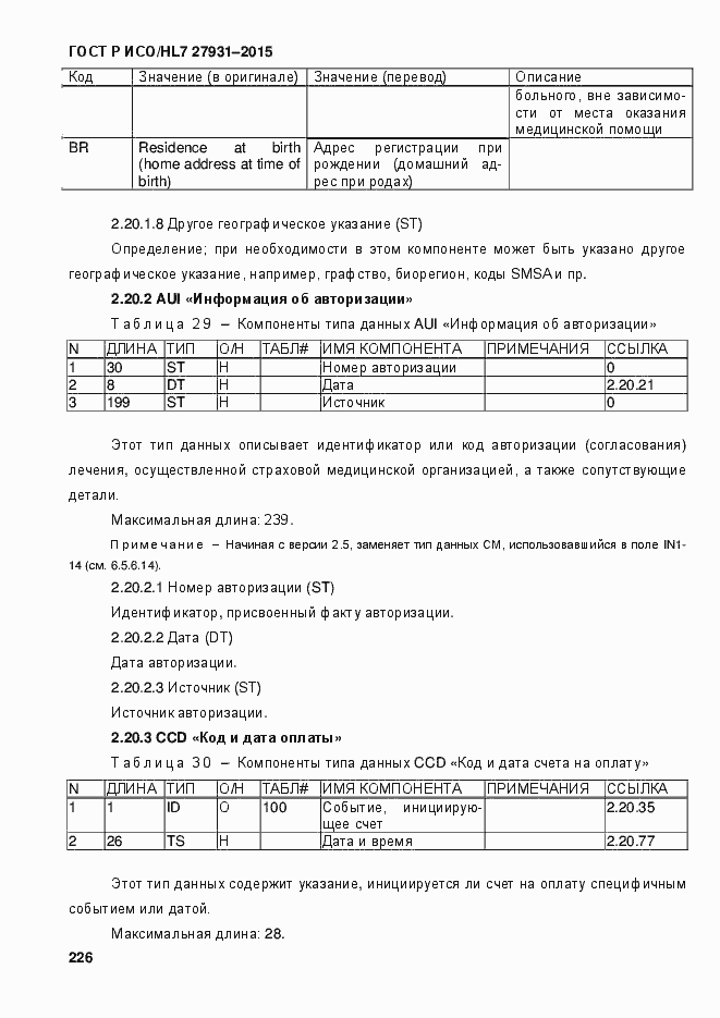 Страница 232 ГОСТ Р ИСО/HL7 27931-2015