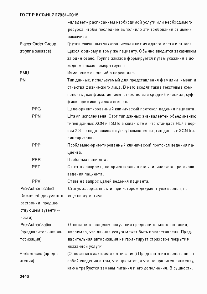 Страница 2446 ГОСТ Р ИСО/HL7 27931-2015