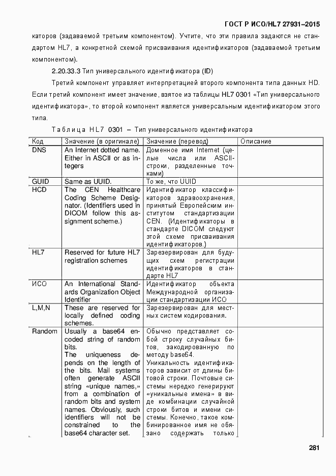 Страница 287 ГОСТ Р ИСО/HL7 27931-2015