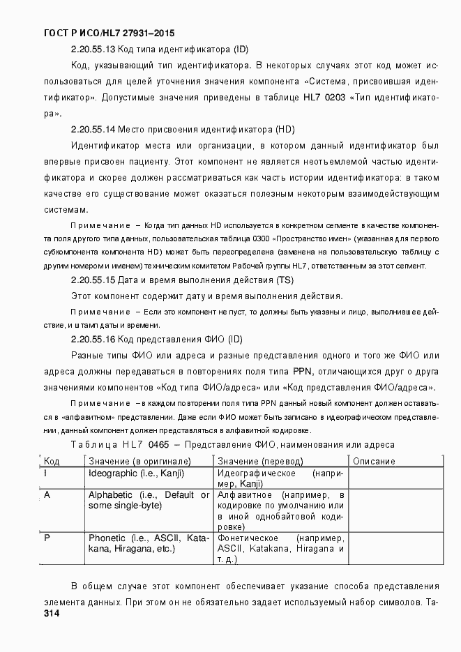 Страница 320 ГОСТ Р ИСО/HL7 27931-2015