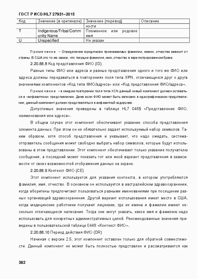 Страница 388 ГОСТ Р ИСО/HL7 27931-2015