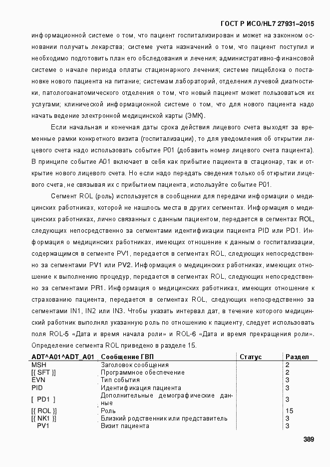 Страница 395 ГОСТ Р ИСО/HL7 27931-2015