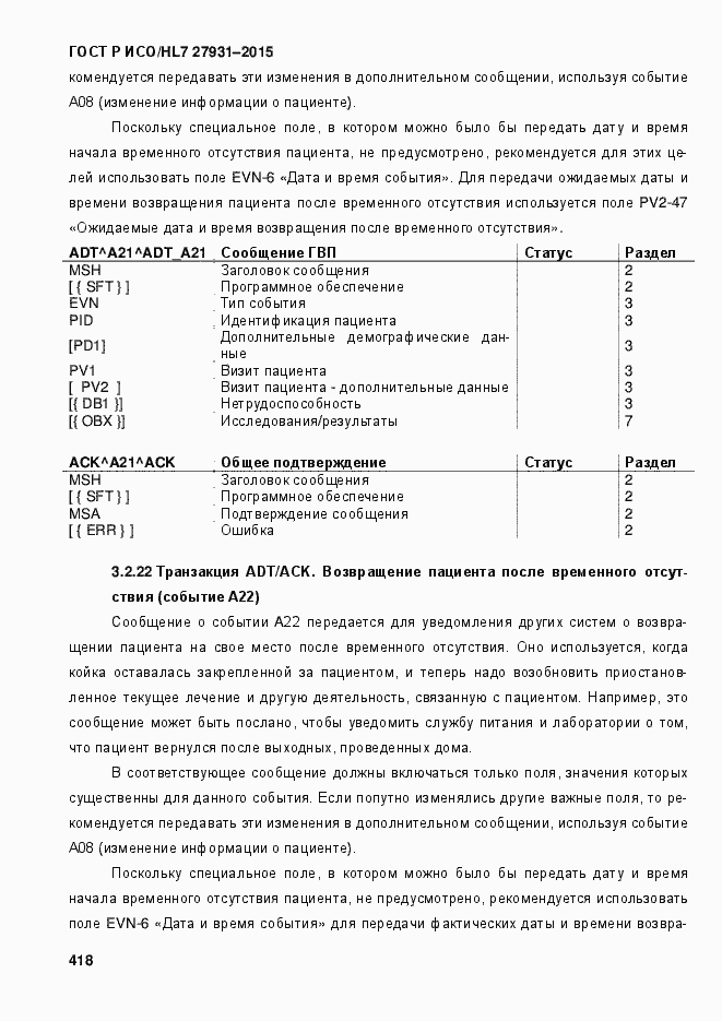 Страница 424 ГОСТ Р ИСО/HL7 27931-2015