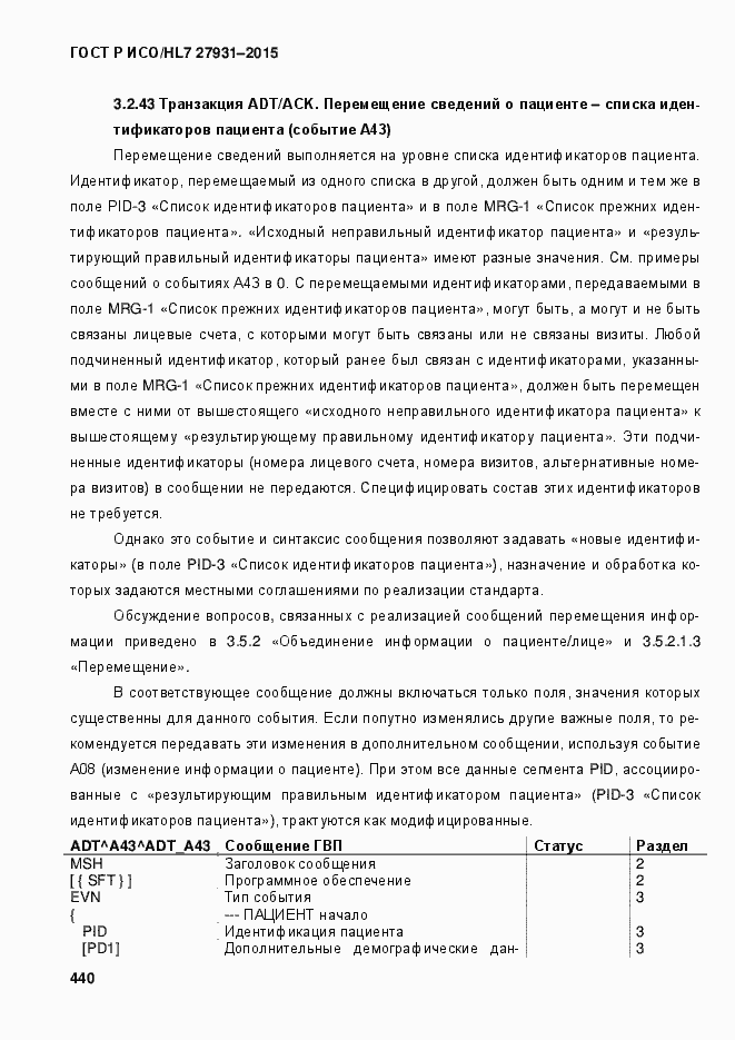 Страница 446 ГОСТ Р ИСО/HL7 27931-2015