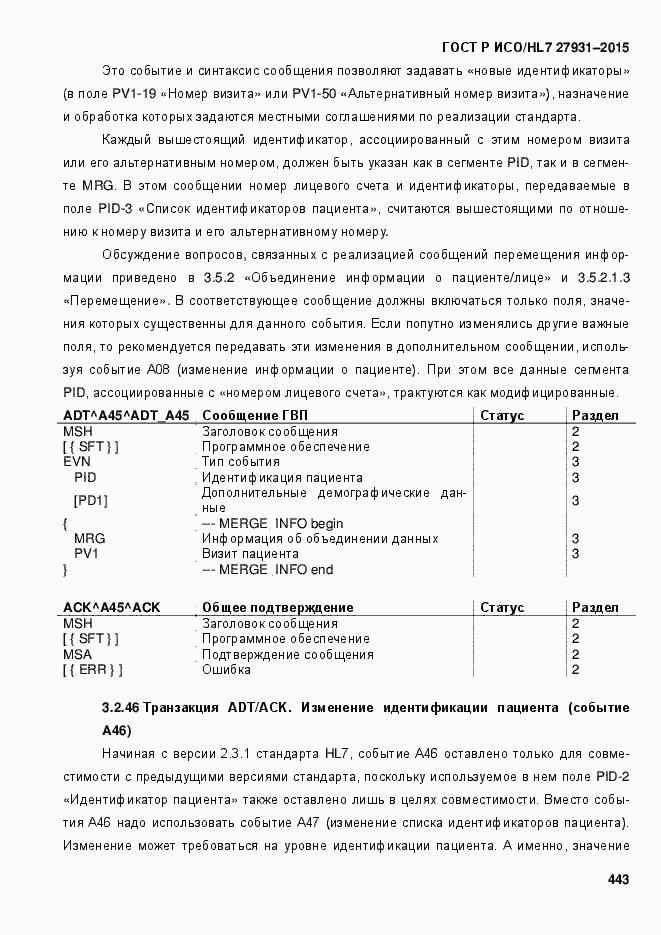 Страница 449 ГОСТ Р ИСО/HL7 27931-2015