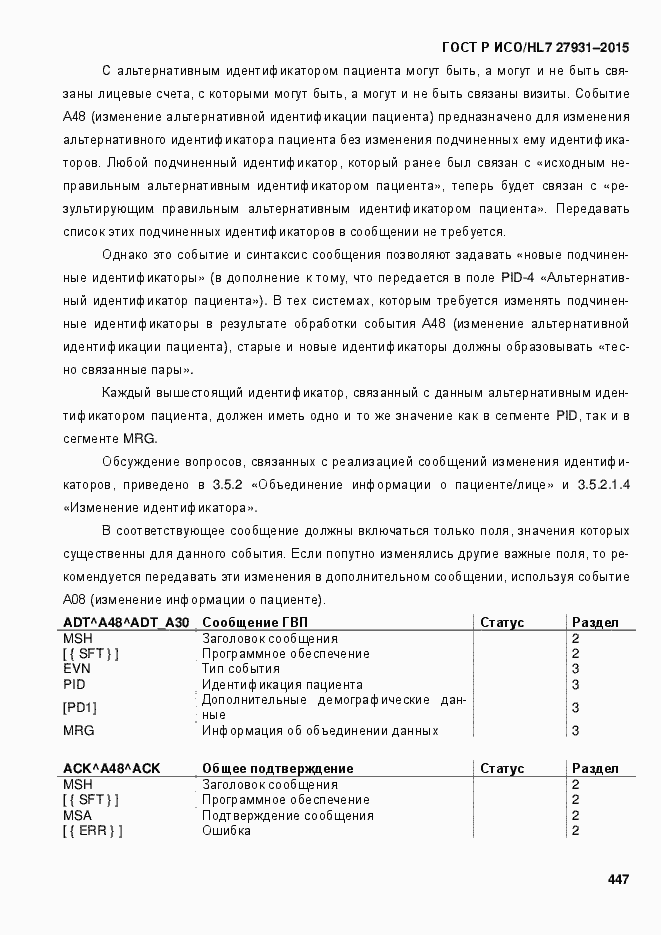 Страница 453 ГОСТ Р ИСО/HL7 27931-2015