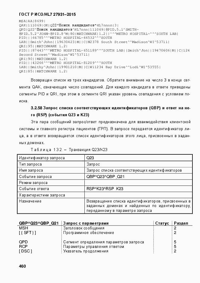 Страница 466 ГОСТ Р ИСО/HL7 27931-2015