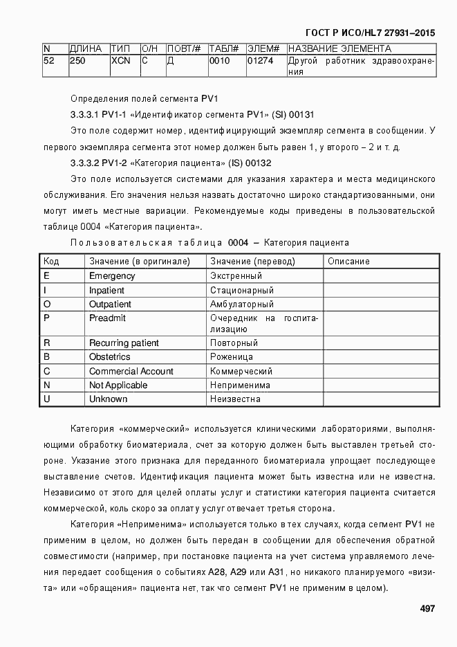 Страница 503 ГОСТ Р ИСО/HL7 27931-2015