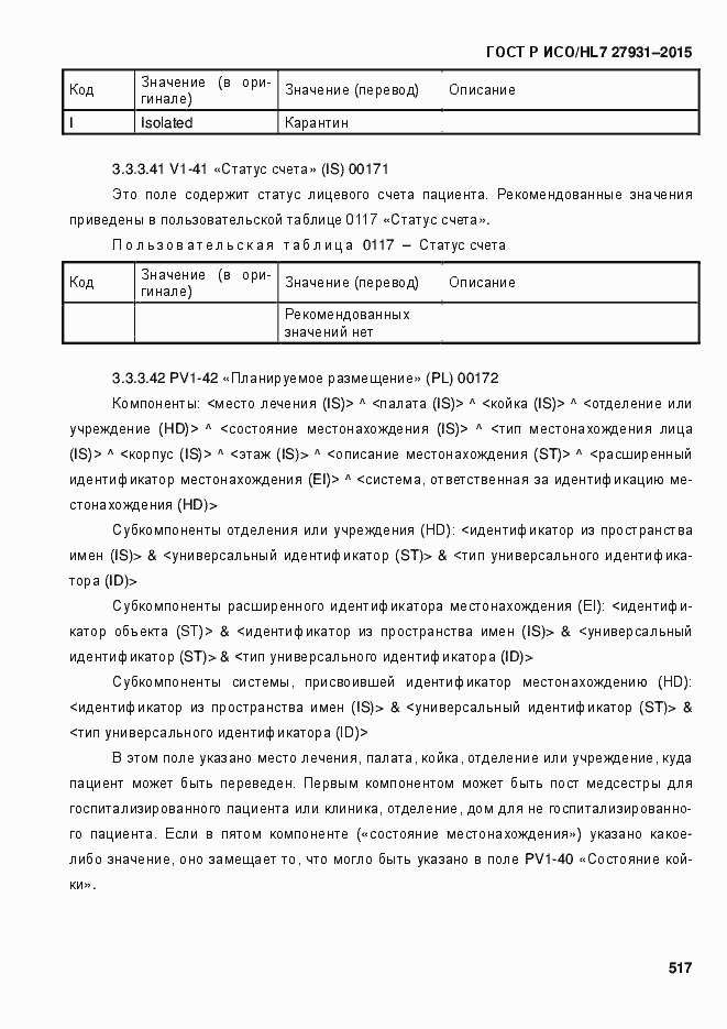 Страница 523 ГОСТ Р ИСО/HL7 27931-2015