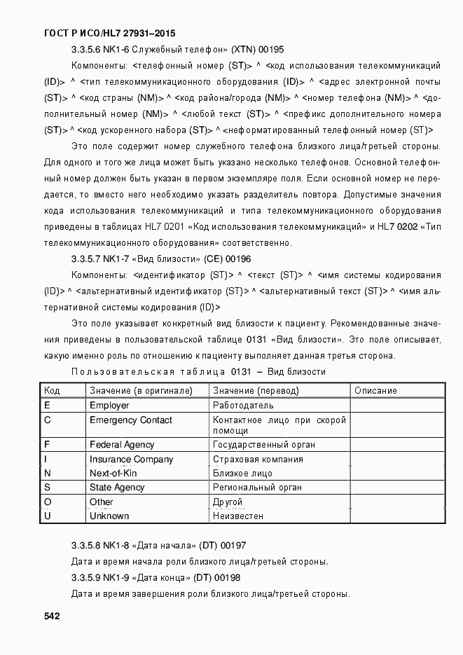 Страница 548 ГОСТ Р ИСО/HL7 27931-2015