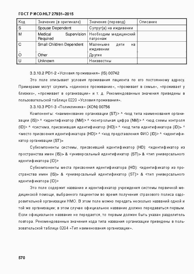 Страница 576 ГОСТ Р ИСО/HL7 27931-2015