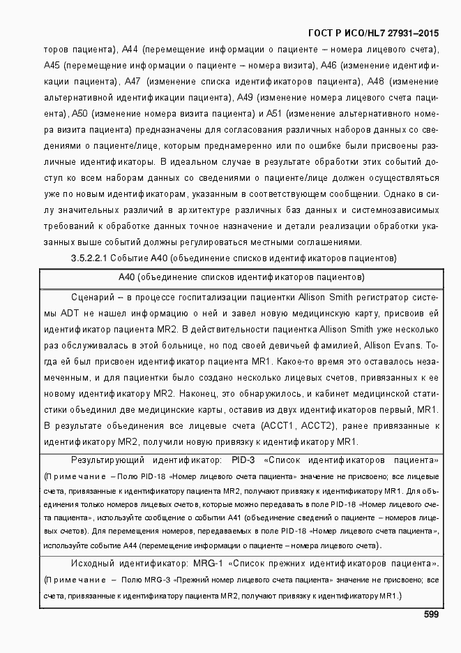 Страница 605 ГОСТ Р ИСО/HL7 27931-2015