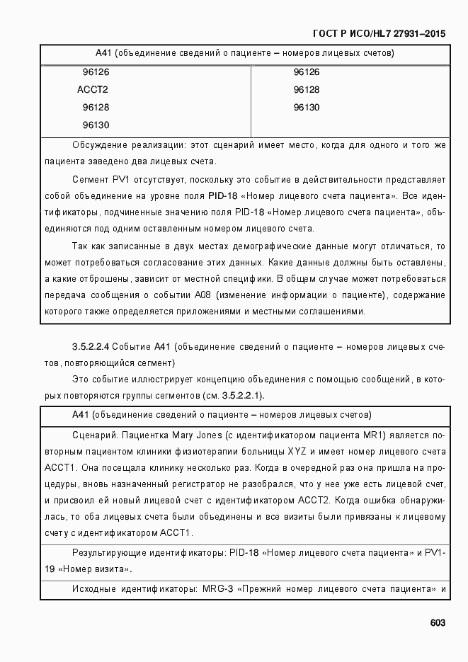 Страница 609 ГОСТ Р ИСО/HL7 27931-2015
