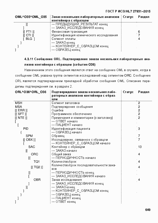 Страница 655 ГОСТ Р ИСО/HL7 27931-2015