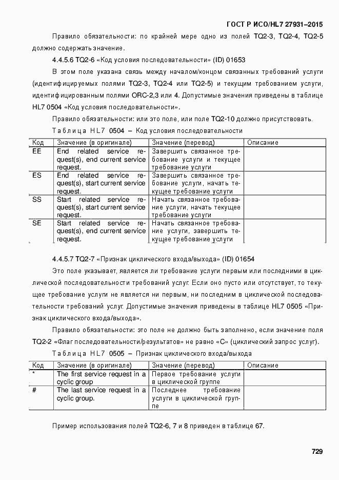 Страница 735 ГОСТ Р ИСО/HL7 27931-2015