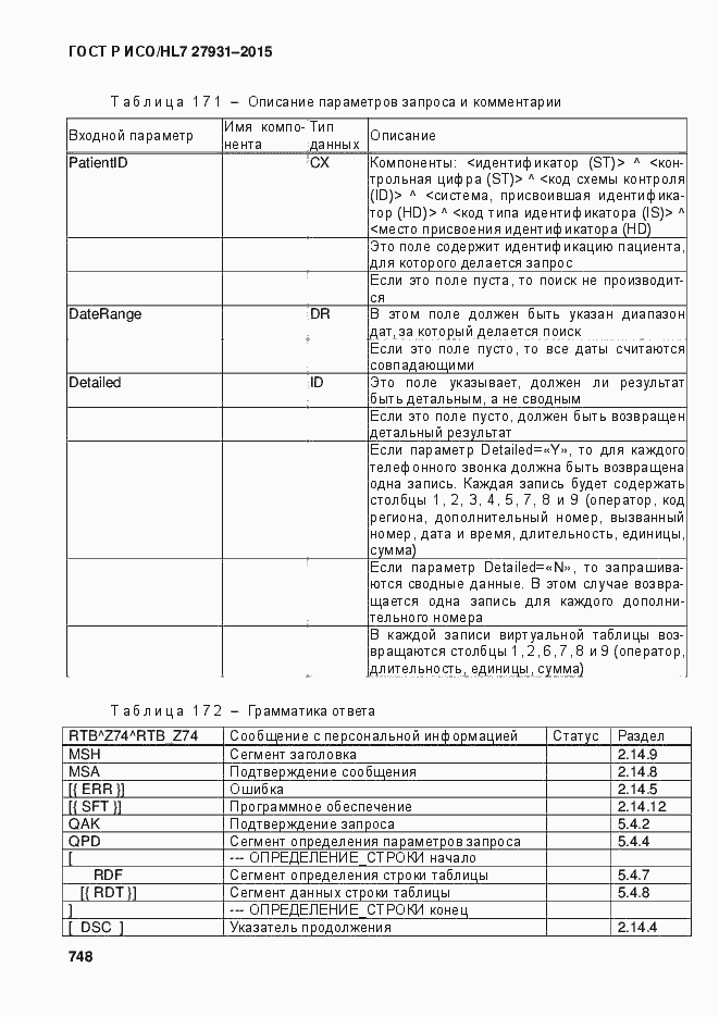 Страница 754 ГОСТ Р ИСО/HL7 27931-2015