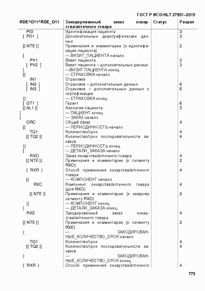 Страница 779 ГОСТ Р ИСО/HL7 27931-2015