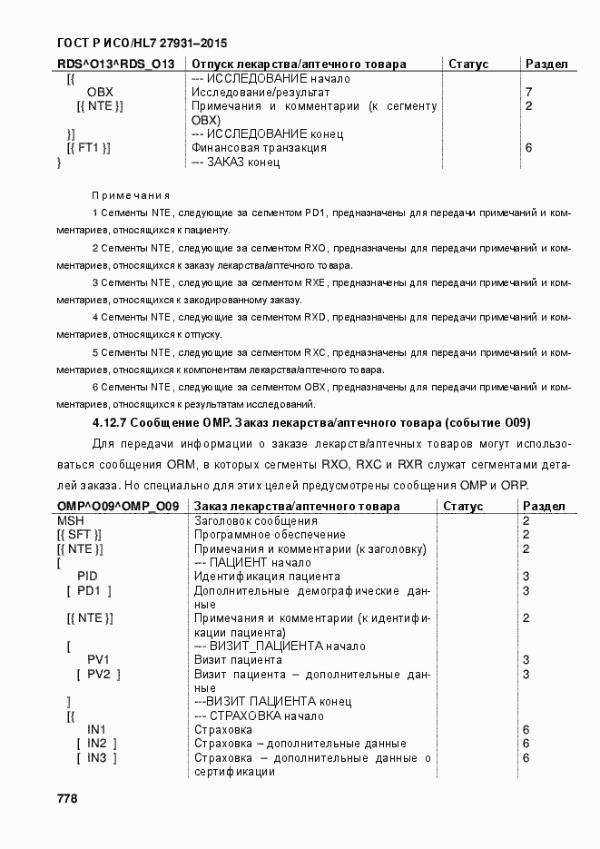 Страница 784 ГОСТ Р ИСО/HL7 27931-2015