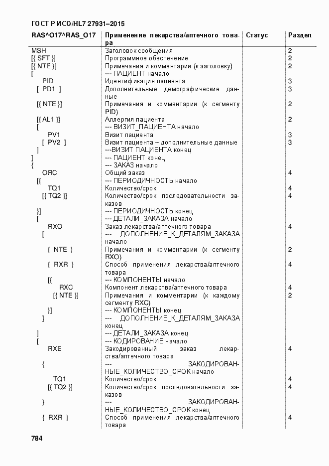 Страница 790 ГОСТ Р ИСО/HL7 27931-2015