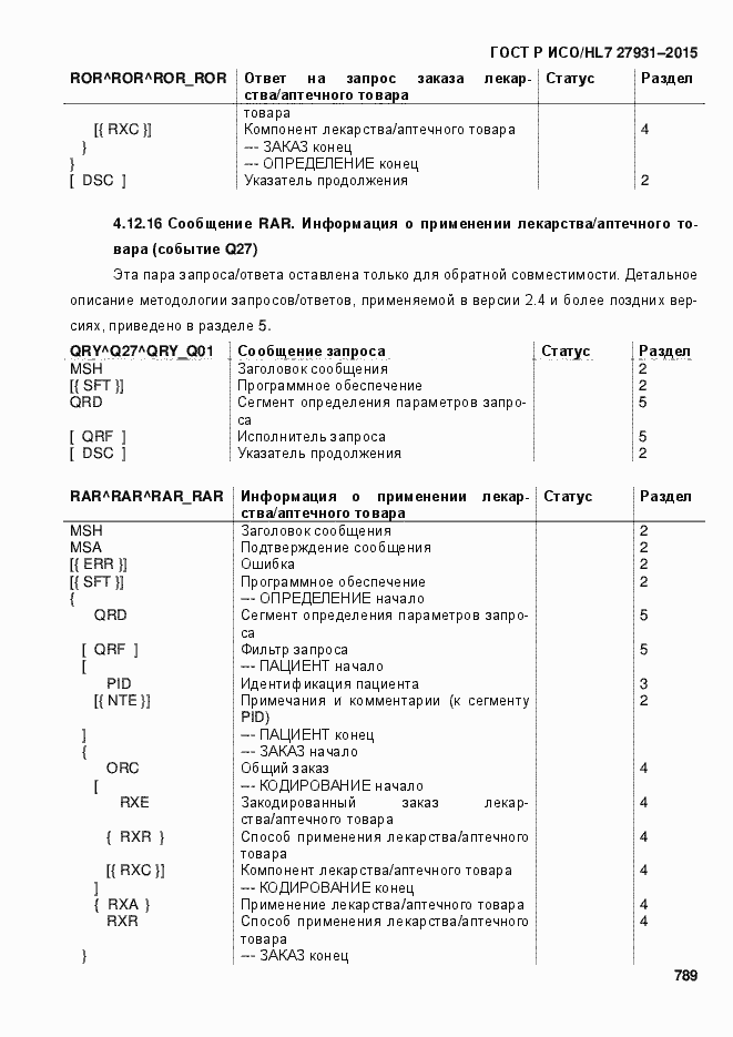 Страница 795 ГОСТ Р ИСО/HL7 27931-2015